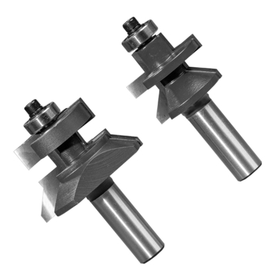 2pc Tongue And Groove V Notch Router Bits