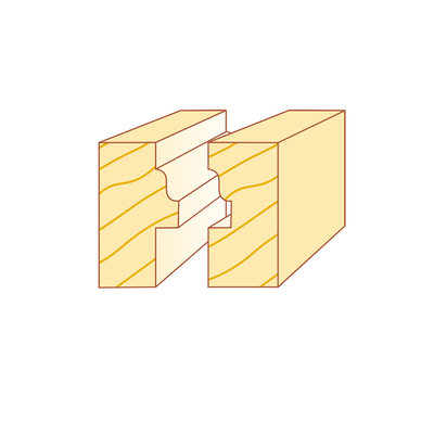 Carbide Reversible Ogee Window Sash Router Bits Combination