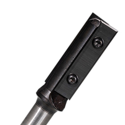 19×19.5mm Carbide Insert Tooling Double Flute Straight Router Bit
