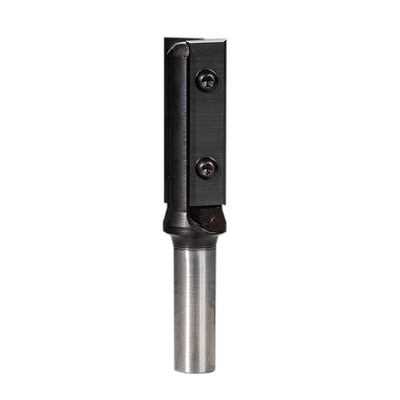 19×19.5mm Carbide Insert Tooling Double Flute Straight Router Bit